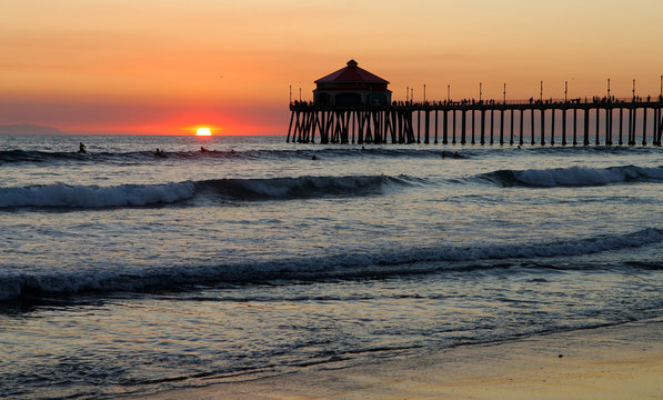 pier at sunset