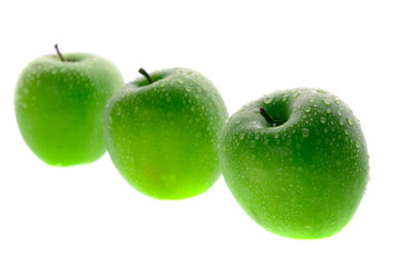 fresh green apples