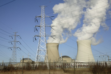 cooling tpwers at a nuclear plant