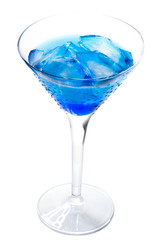 cocktail with blue curacao