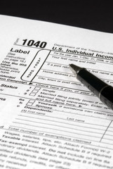 Obraz premium income tax form
