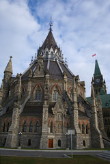 Fototapeta na wymiar library of canadian parliament canada