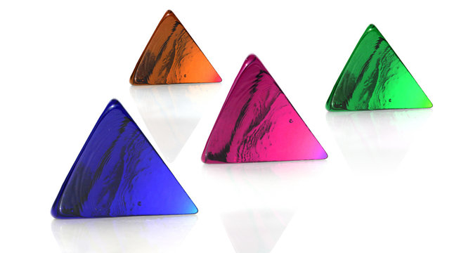pyramides de verre