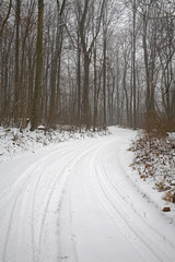 Obraz premium snowy road