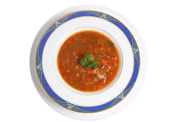 minestrone & bacon soup