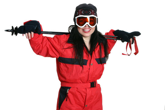 Woman In Ski Gear