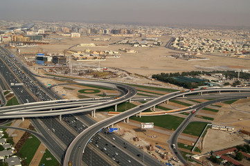 Fototapeta na wymiar Dubai Sheik Zayed Road 2