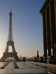 Tour Eiffel vue du Trocadéro - obrazy, fototapety, plakaty