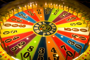 wheel of fortune, spin and win numbers game