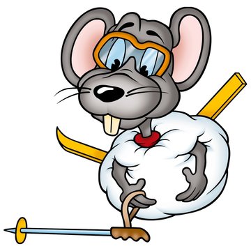 mouse 02 skier