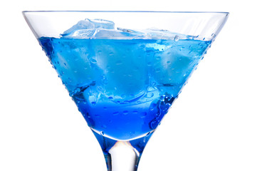 cocktail with blue curacao