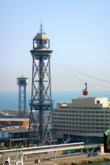 Naklejka premium ferry cable tower
