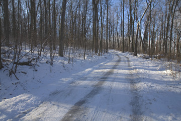 snowy road