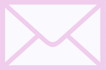 pink mail envelope