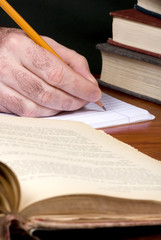 Naklejka premium research paper 3