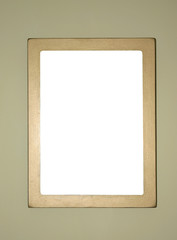 simple golden frame, ready to fill in
