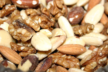 assorted fresh nuts