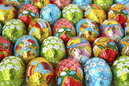 easter eggs a background