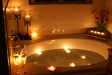 candlelight bath