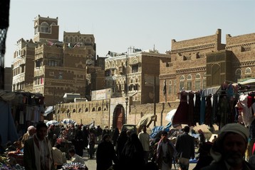 souq in the old sanaa