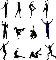 silhouettes of people - illustration