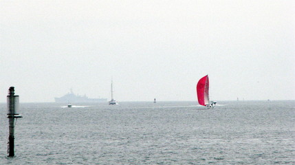 Fototapeta premium sailboat on san diego bay