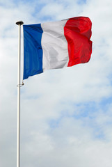 Naklejka na ściany i meble Flaga francuski