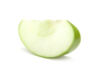 slice of the green apple