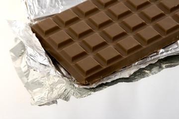 isolated chocolate bar