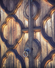 ancient wooden door