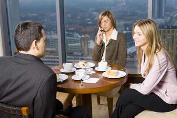 group of business people at the table