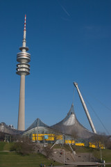 munich olympia park tower and tent