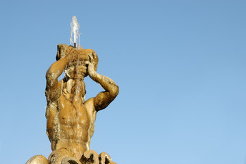 Fototapeta premium the tritonfountain in rome