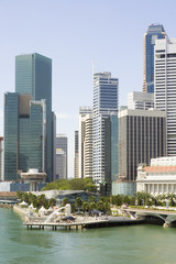 Fototapeta na wymiar singapore financial district