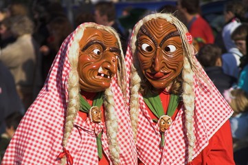 Hexenmasken in der Alemannischen Fasnet