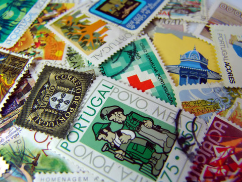 world postage stamp