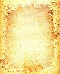 grunge snowflakes frame