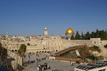Foto op Plexiglas View of old city of Jerusalem © Pavel Bernshtam