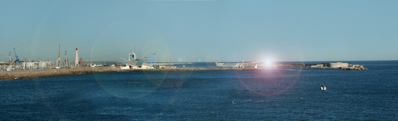 panoramique de la jetée sètoise