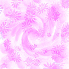 Fototapeta na wymiar pink floral gift wrap