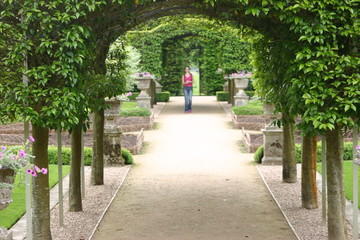 jardin et parc d'un chateau en angleterre