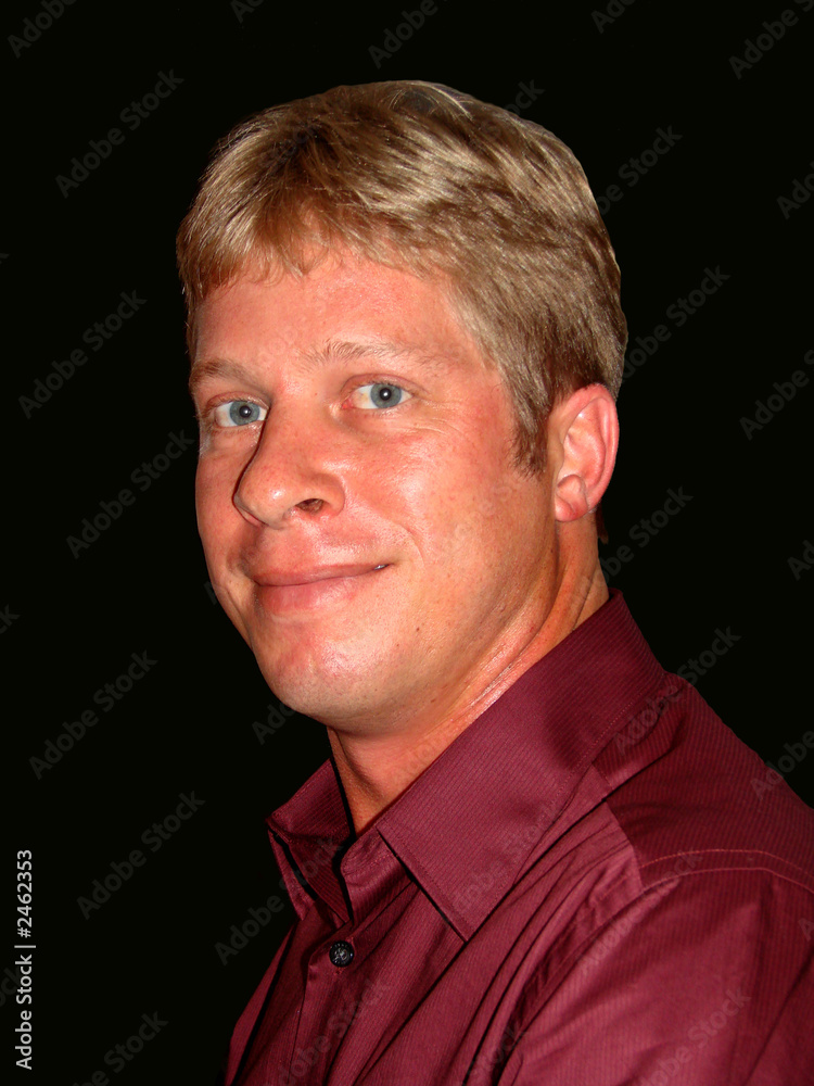 Wall mural portrait of a young man