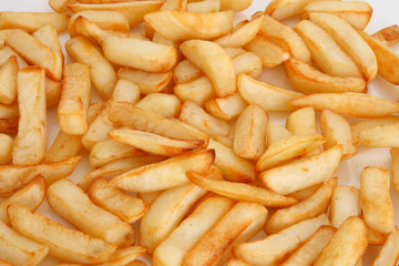 golden oven baked chips close-up
