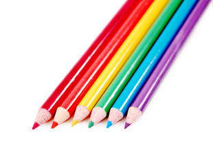 rainbow color pencils