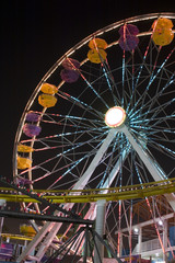 ferris wheel after dark