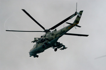 Fototapeta premium the military helicopter