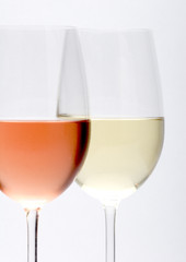 two glasses of wine