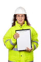 showing a blank sheet