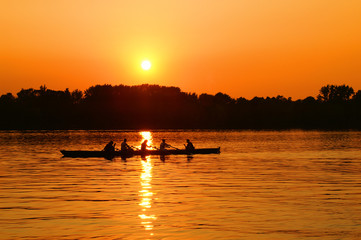 ruderer am maschsee