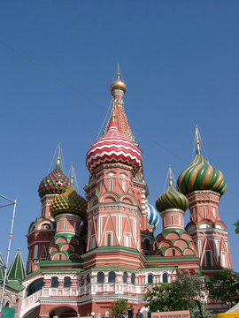 beautiful church in moscow